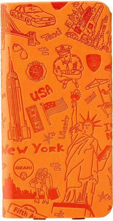 Чехол (флип-кейс) Ozaki OC569NY O!coat Travel iPhone 6 New York