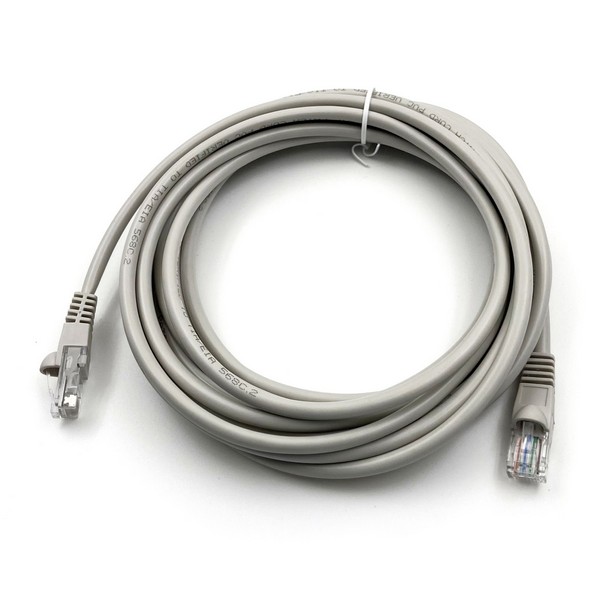 Патч-корд Buro UTP 4 пары cat5E CCA molded RJ-45 20 м, серый