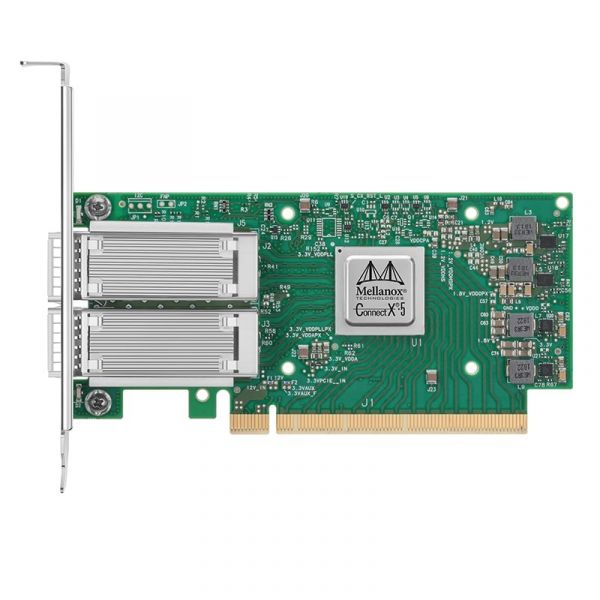 Сетевой адаптер Mellanox MCX516A-CDAT сетевая карта PCI Express, зеленый